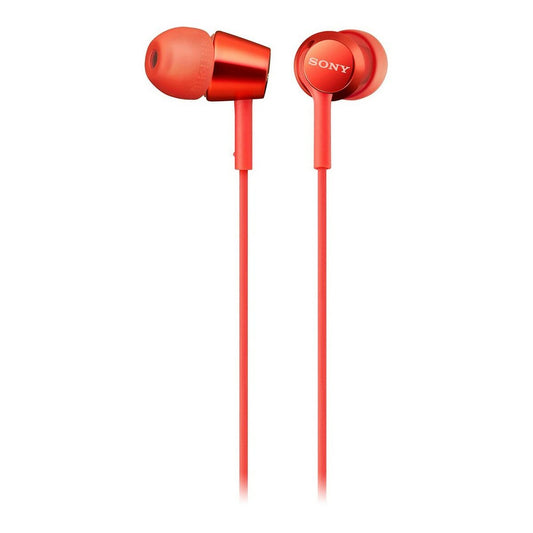 Kuulokkeet mikrofonilla in-ear - johdolliset 3,5 mm jack, punainen, Sony