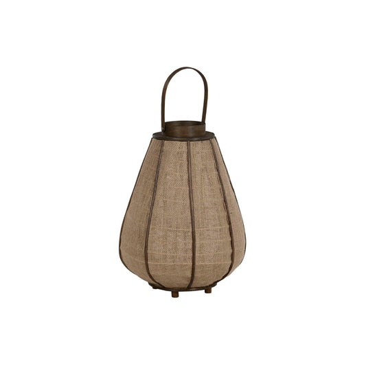 Kynttilälyhty juutti & bambu 36 x 36 x 48,5 cm, luonnonväri, itämainen muotoilu