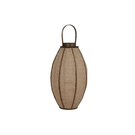Kynttilänjalka 60 cm, juutti & bambu, skandinaavinen iso lyhty, kotiin sisälle