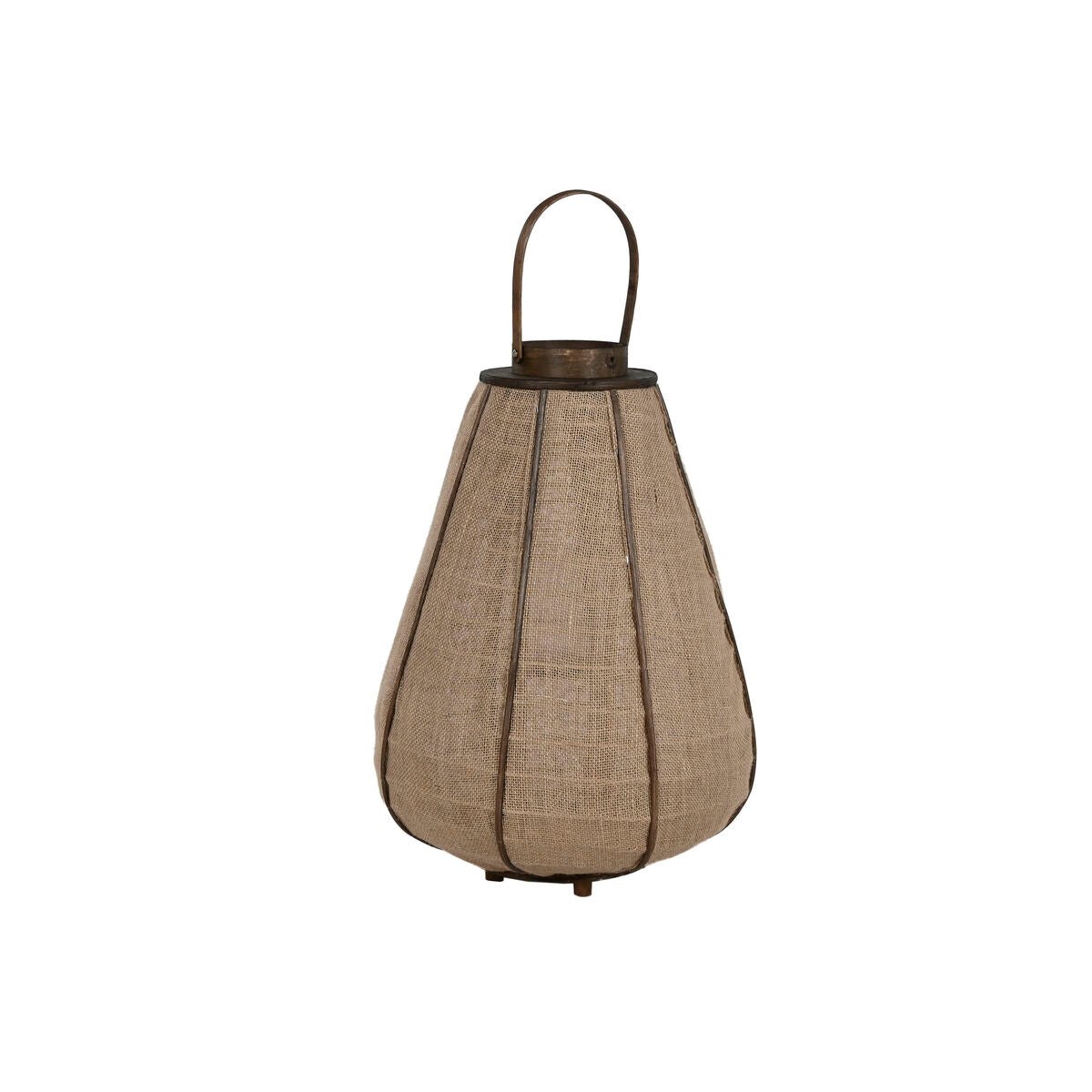 Kynttilänjalka juutti-bambu 57 cm, luonnonväri, orientaali-tyyli 41,5×41,5 cm