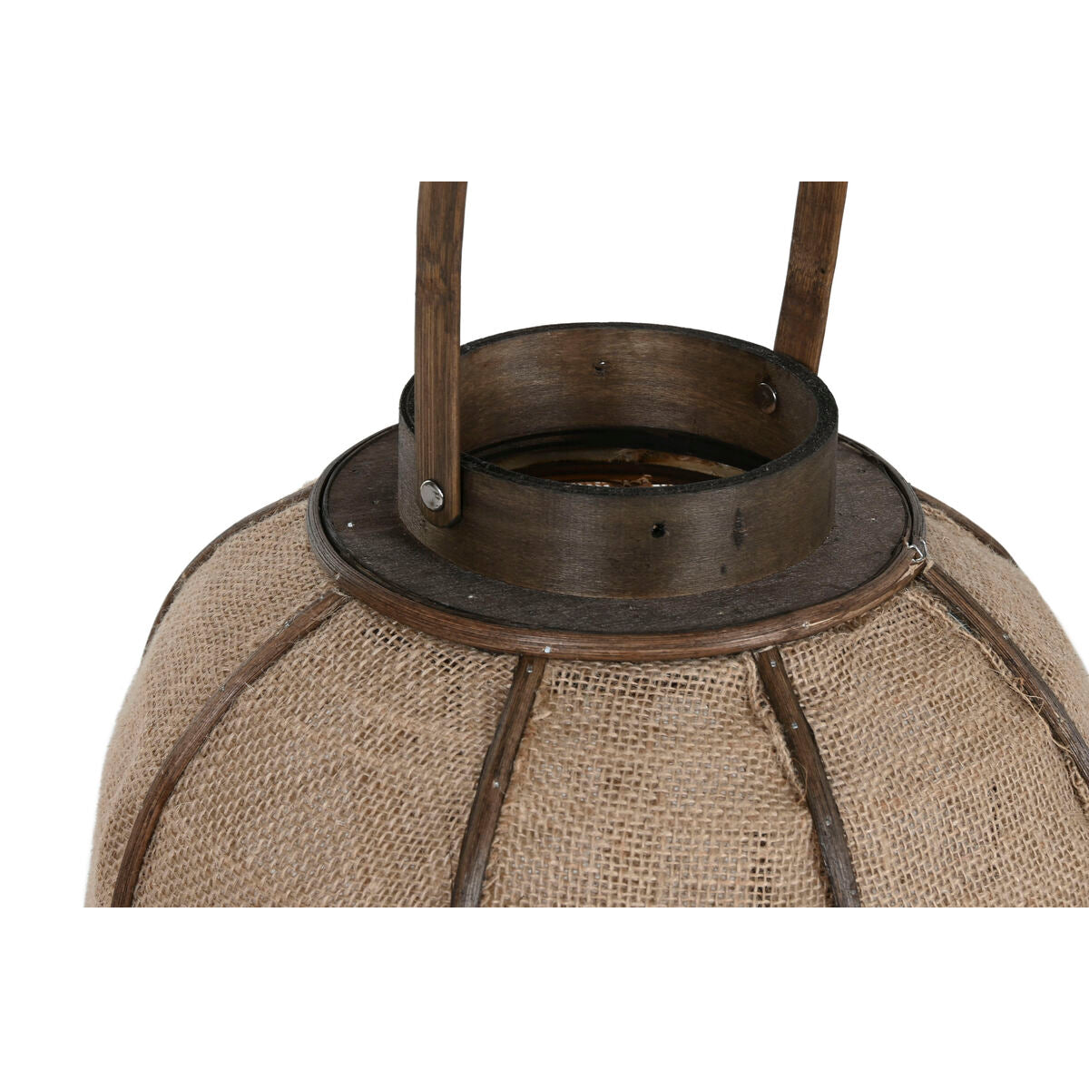 Kynttilänjalka juutti-bambu 69 cm, luonnonväri, skandinaavinen lyhty sisustus