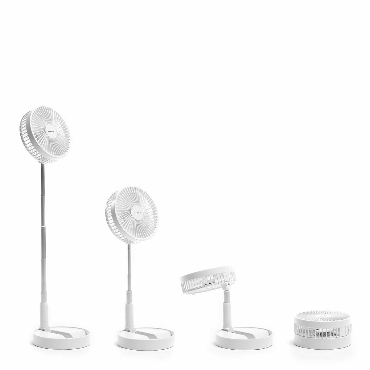 Ladattava taittuva tuuletin 7200 mAh hiljainen, jalallinen & pöytämalli kotiin