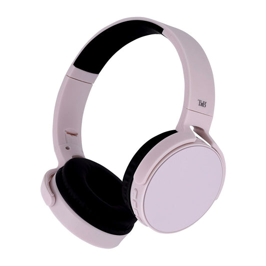 Bluetooth-kuulokkeet langattomat on-ear, 3,5 mm jack, ladattava, pinkki T'NB