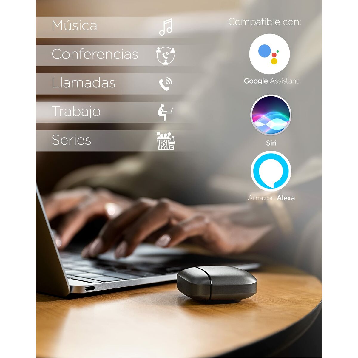 Bluetooth-kuulokkeet langattomat, Bluetooth 5.2, 20 h toisto, vaaleanpunaiset