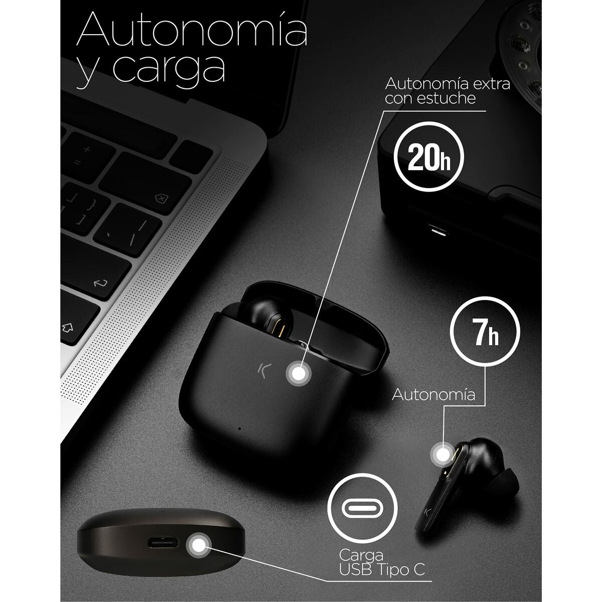 Bluetooth-kuulokkeet langattomat, Bluetooth 5.2, 20 h toisto, vaaleanpunaiset