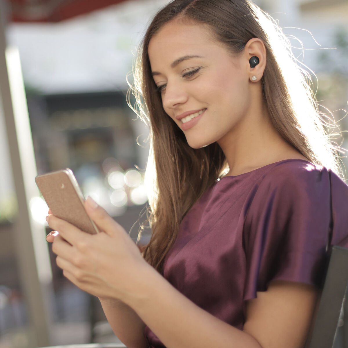 Langattomat kuulokkeet Bluetooth 5.3, USB-C-lataus, 10 m kantama, musta
