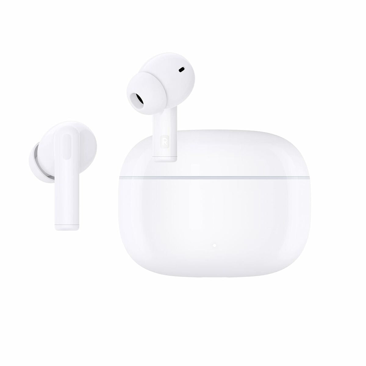 Langattomat nappikuulokkeet, Bluetooth 5.3, mikrofonilla, IP54, valkoinen