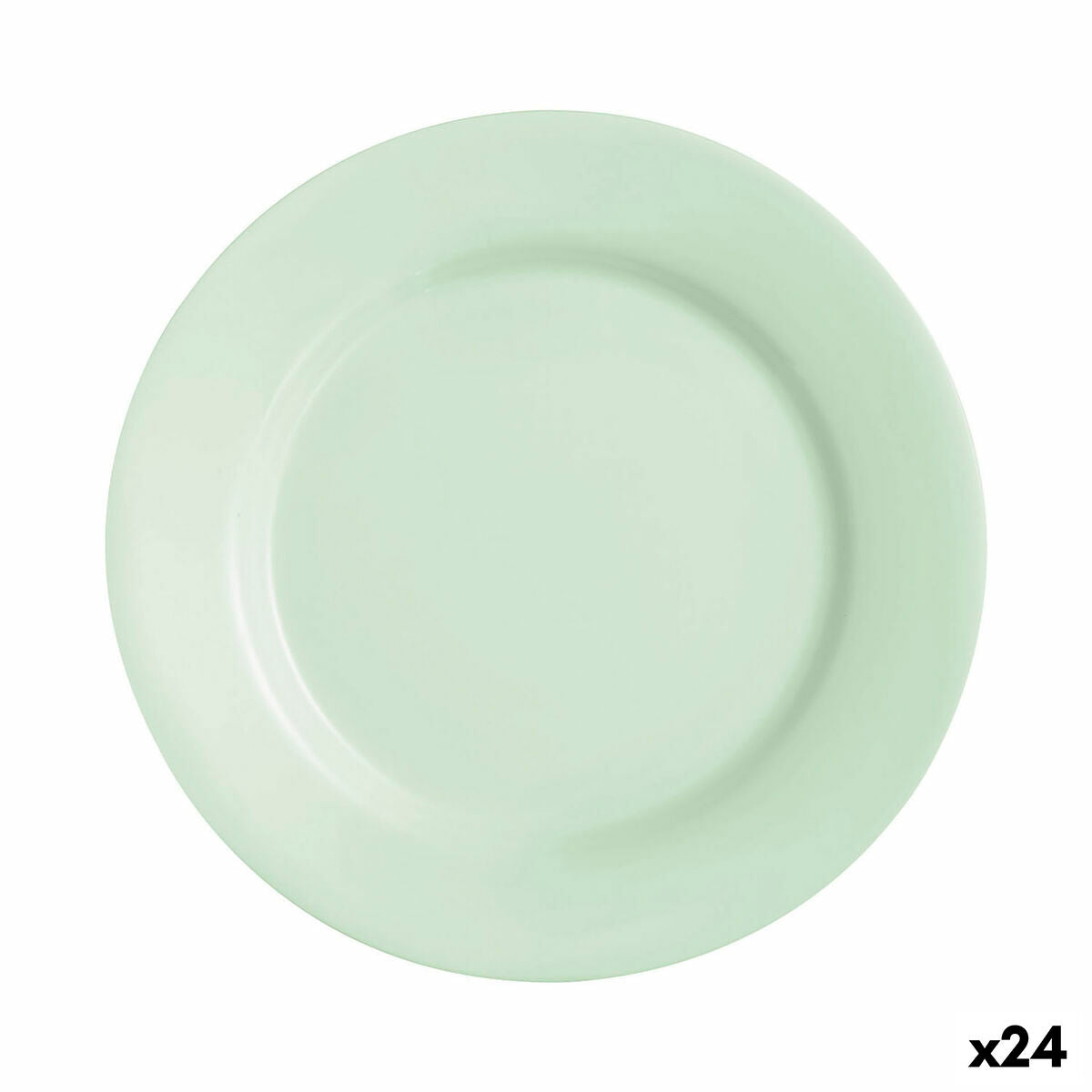 Lautaset 24 kpl litteä lasilautanen Ø 2,24 cm, vihreä, Plumi