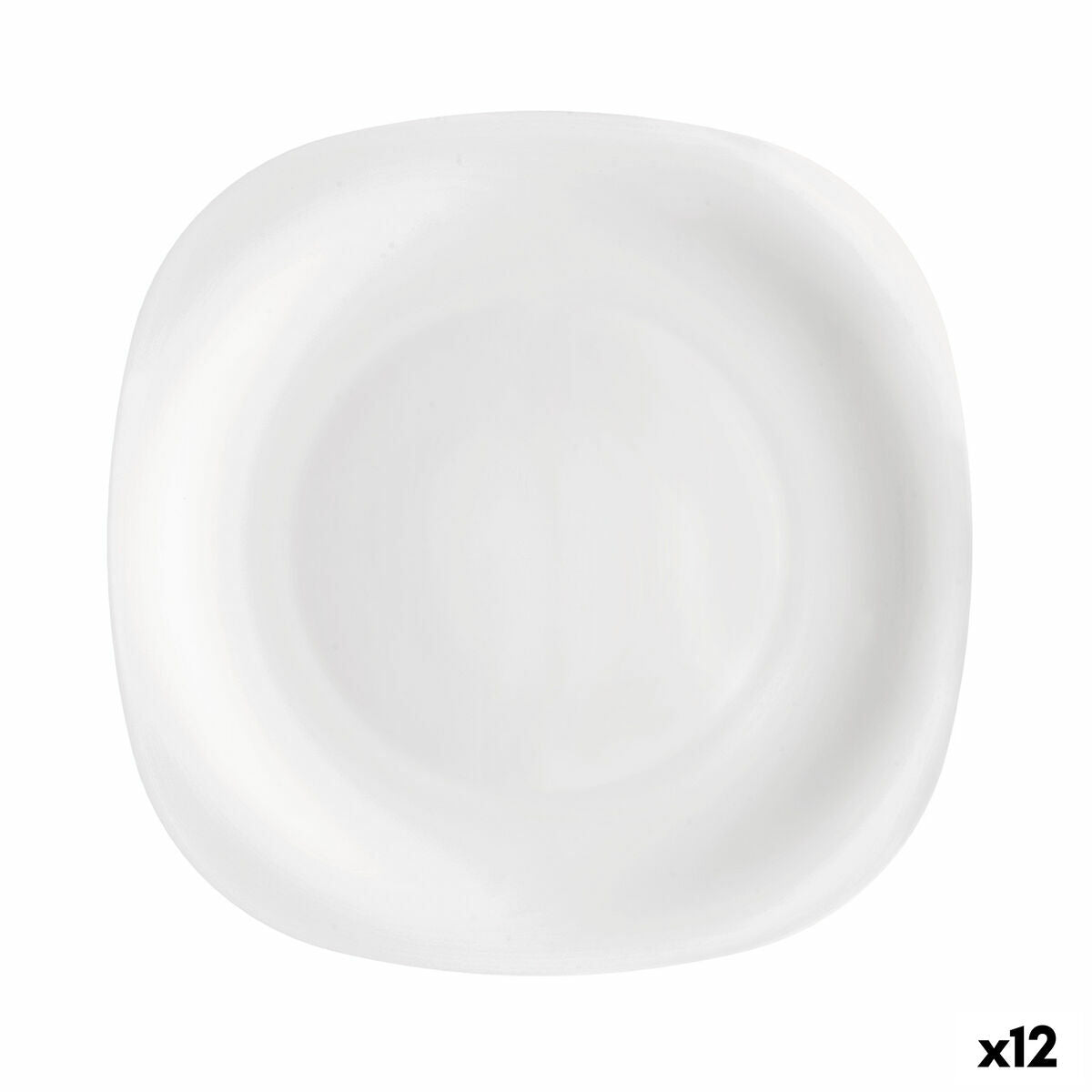 Aluslautanen lasi Ø31 cm, 12 kpl setti, läpinäkyvä pyöreä muoto kattaukseen