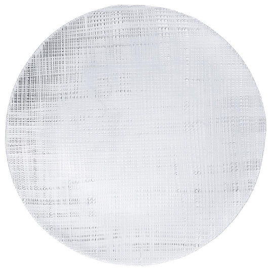 Aluslautanen lasia läpinäkyvä Ø 33 cm, kohokuvioitu, 6 kpl, tarjoiluun & juhliin