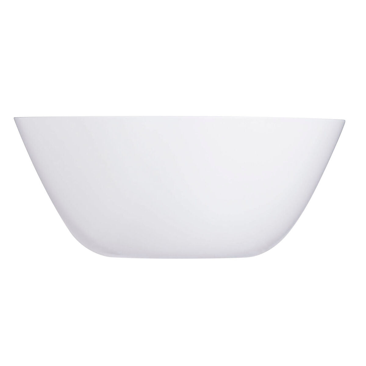 Lasinen salaattikulho 18 cm, valkoinen - mikroaaltokestävä & tiskikoneeseen