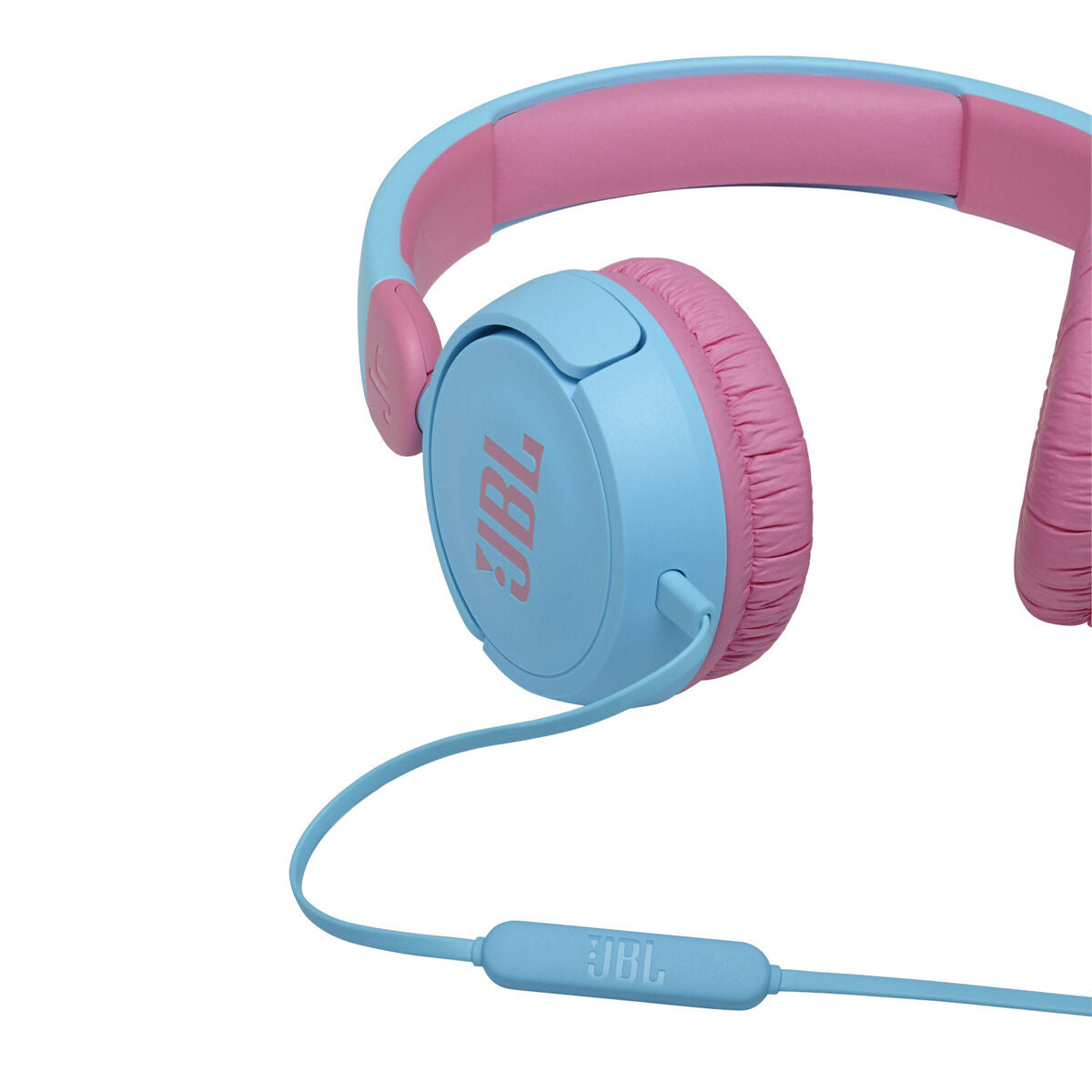 Lasten kuulokkeet 3,5 mm & Bluetooth, mikrofoni, taittuva, sininen - JBL