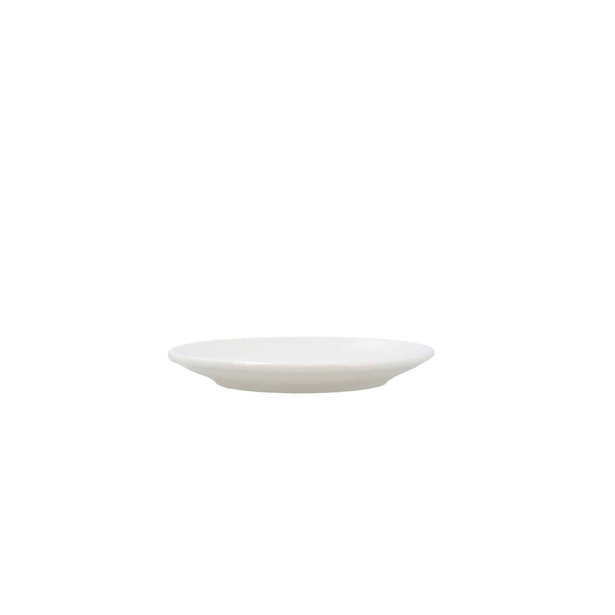 Lautanen 15 cm, valkoinen keramiikka, 6 kpl - pinottava, mikroaaltokestävä