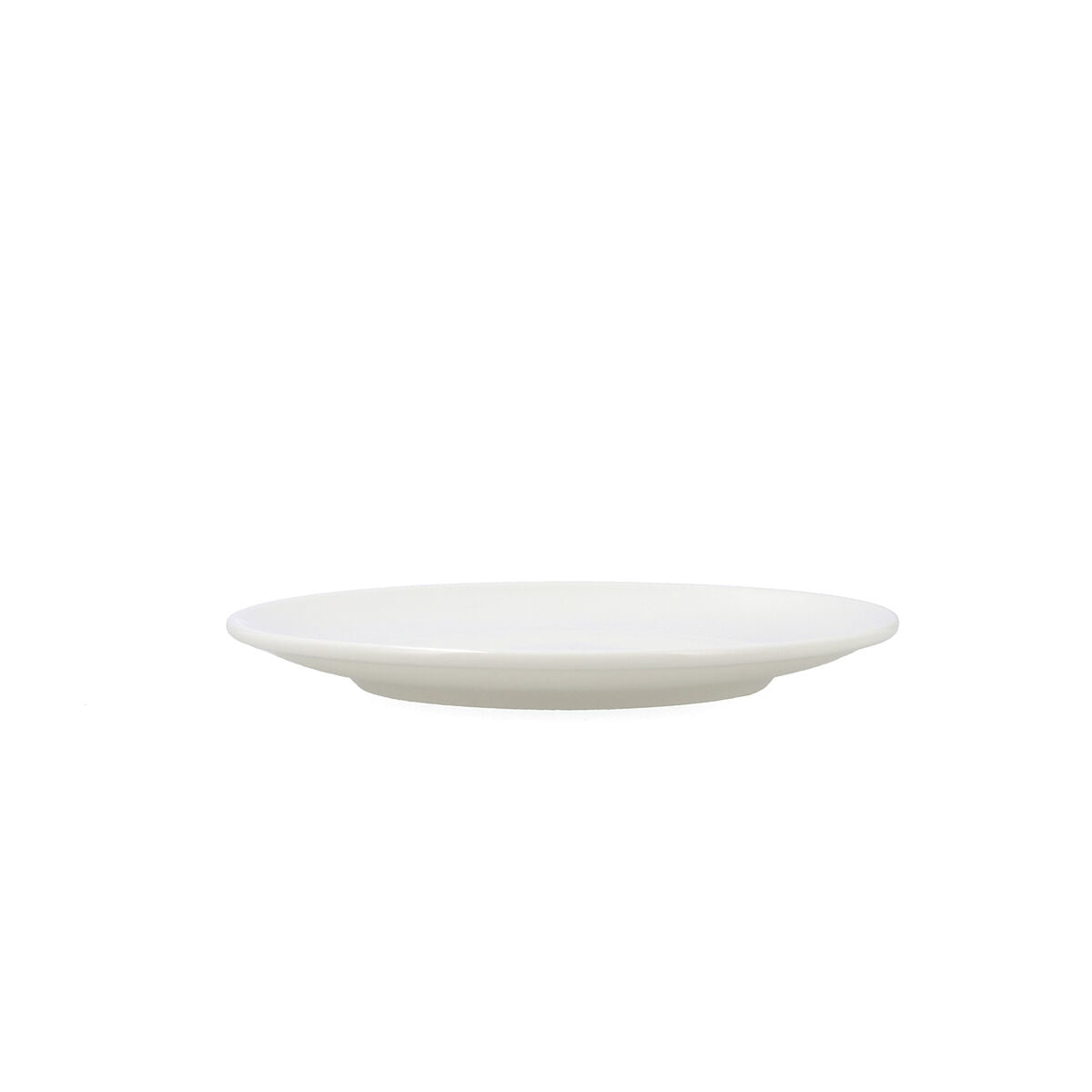 Lautanen 21 cm, litteä valkoinen keramiikka, 6 kpl, astiasetti arkikäyttöön