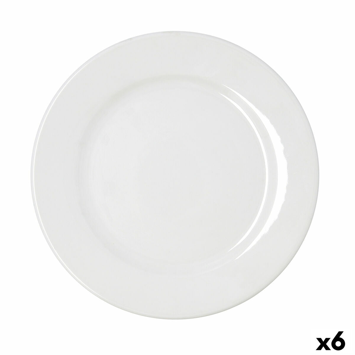 Lautanen Ø30 cm valkoinen, keramiikka, pinottava & astianpesukoneeseen 6 kpl