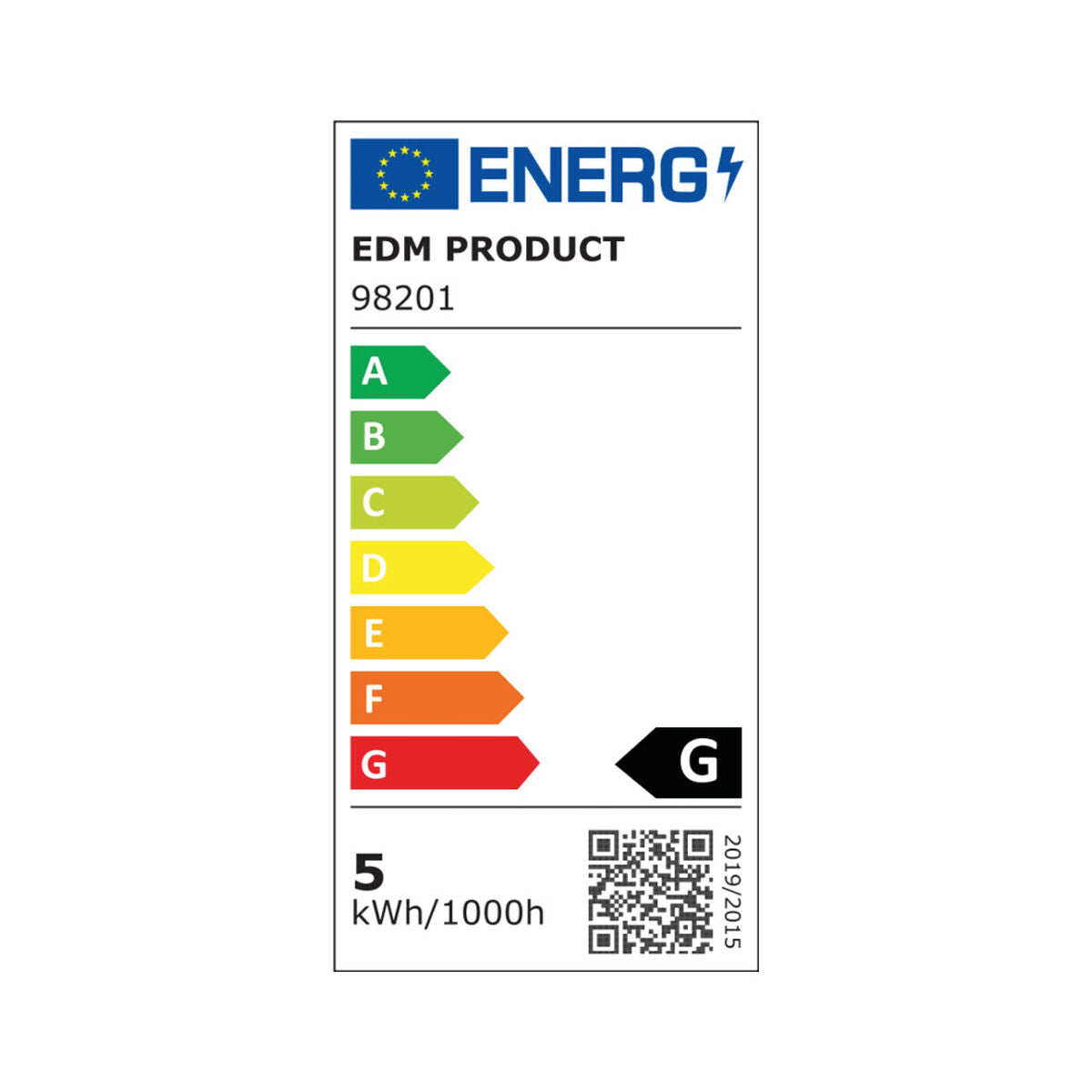 LED-polttimo E27 5W 400 lm, lämmin 3200 K, 3 kpl pakkaus Ø4,5×8 cm G-luokka