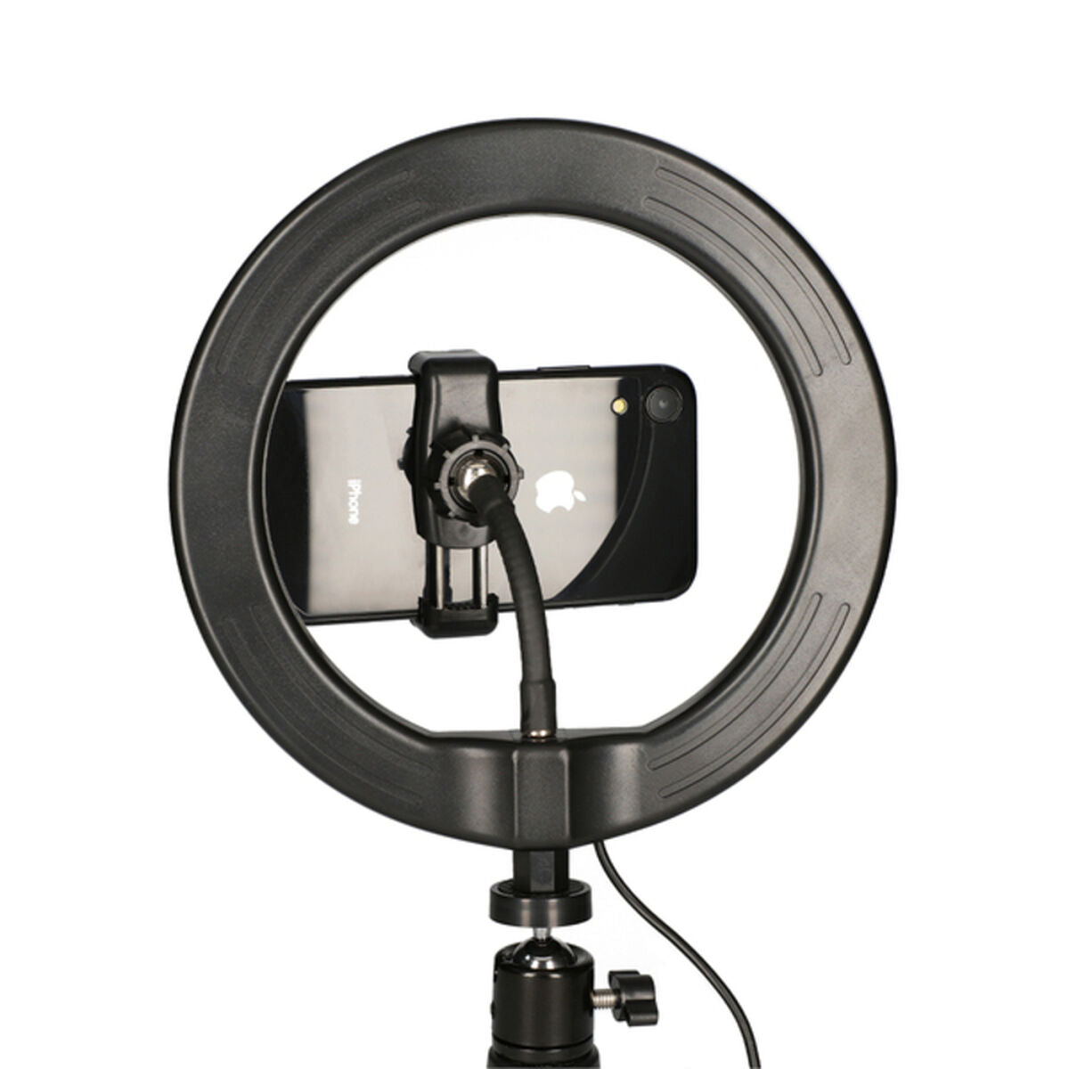 LED rengasvalo 14W kolmijalka, säädettävä 3000-5800K, älypuhelimille, Bluetooth
