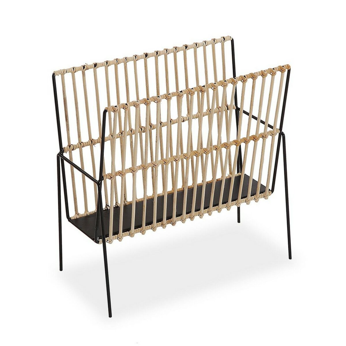 Lehtiteline metalli ja MDF, hartsi- ja puuosat, luonnonväri, 19 x 35,5 x 36 cm