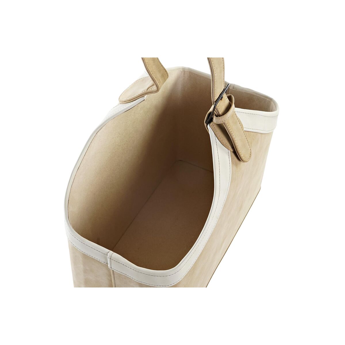 Lehtiteline polyuretaani klassinen 40 x 19 x 50 cm, kameli/kerma - 2 kpl