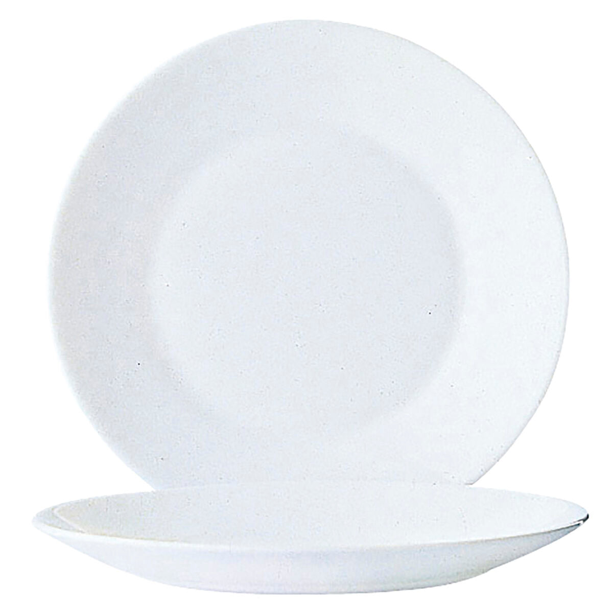 Leipälautaset 6 kpl, 155 ml lasia, valkoinen – tarjoiluun & kahvipöytään