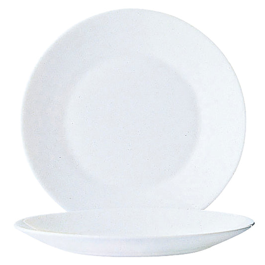 Leipälautaset 6 kpl, 155 ml lasia, valkoinen – tarjoiluun & kahvipöytään