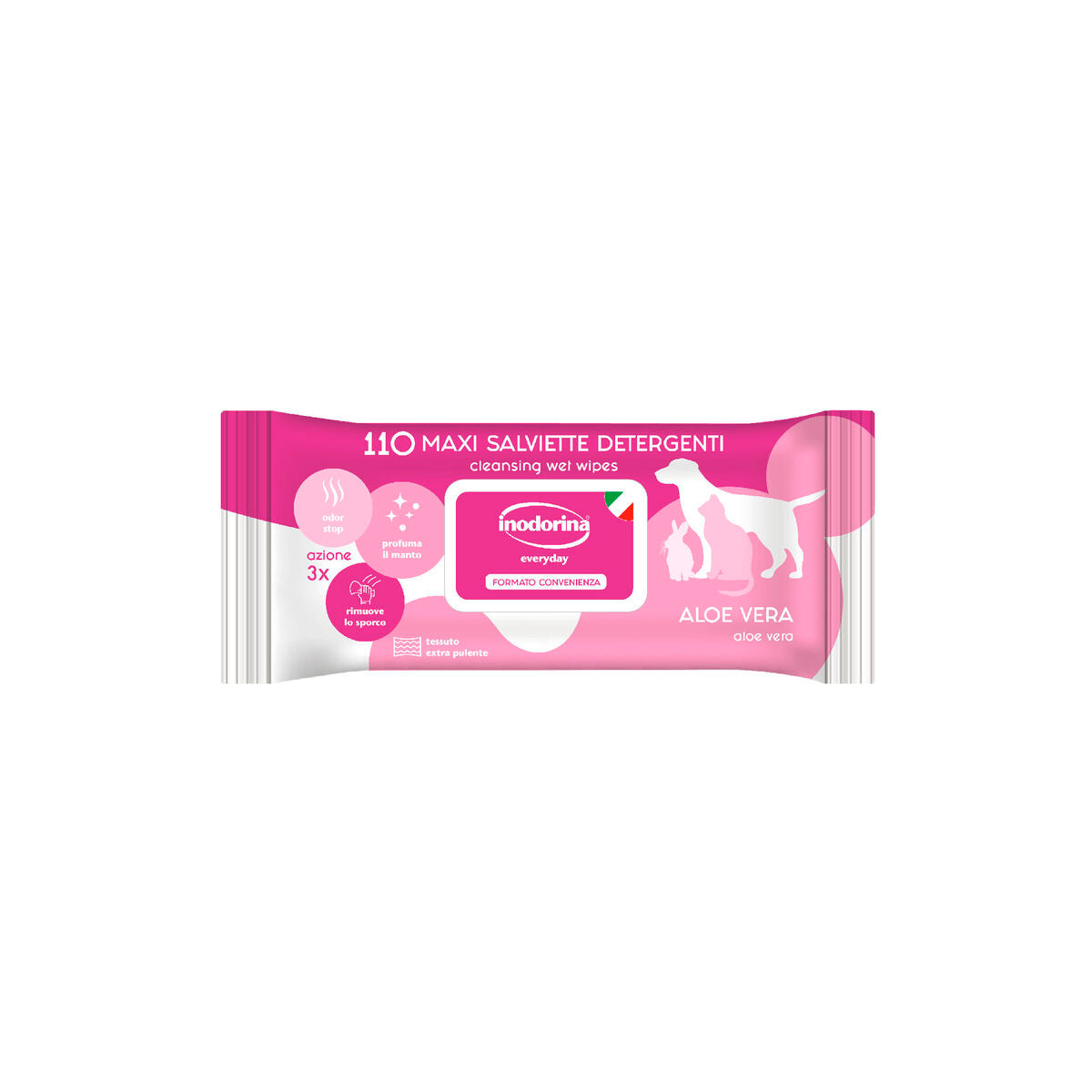 Lemmikkien kosteusliinat aloe vera 110 kpl, hajustetut, kissat & koirat