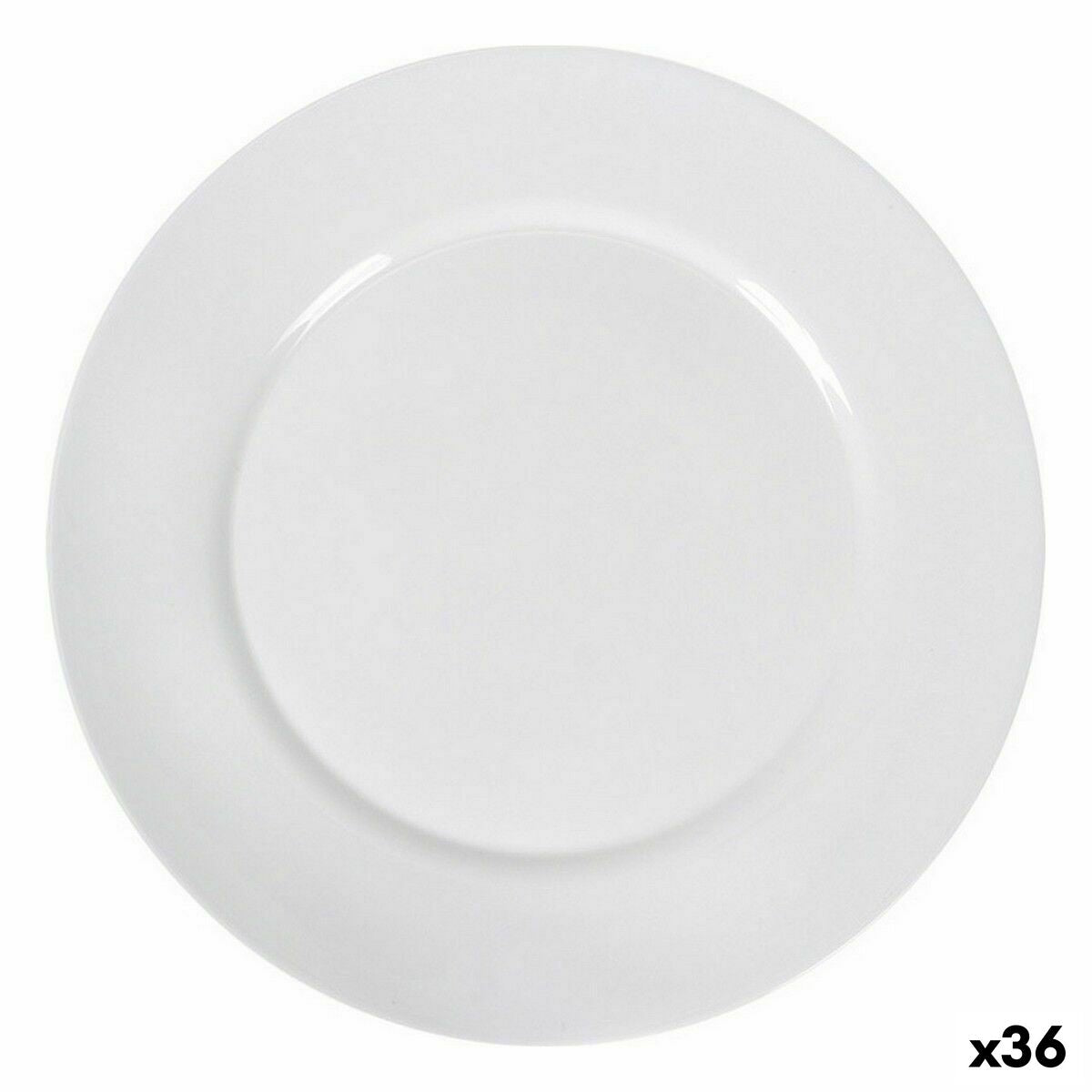 Litteä lautanen 26,8 cm, 36 kpl - valkoinen, juhliin & kotiin, ruokailuun