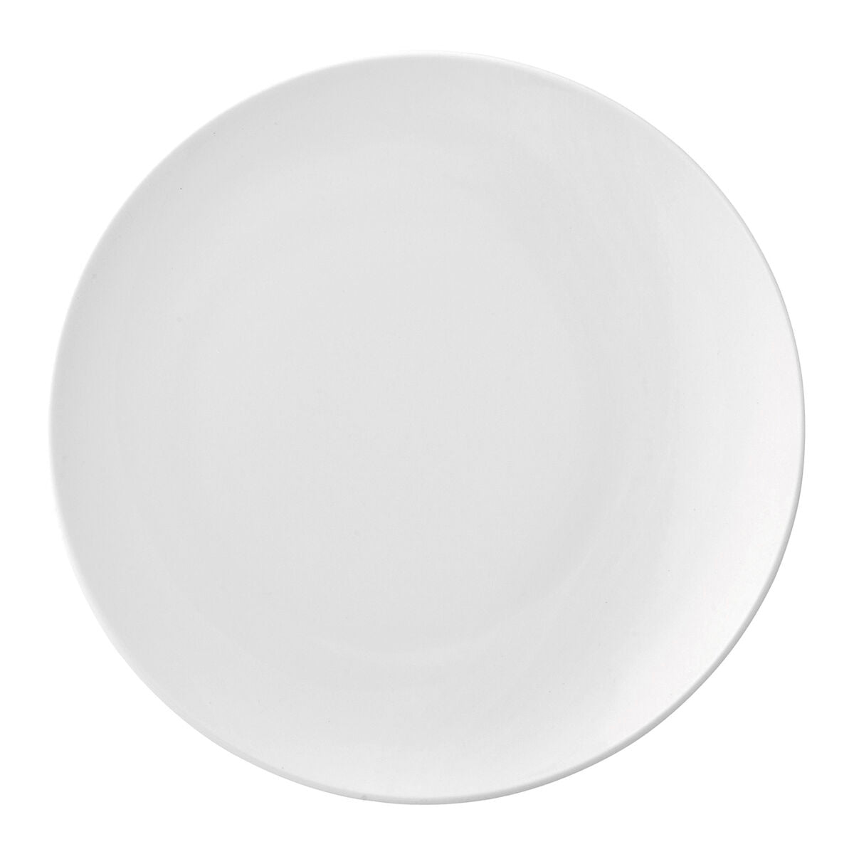 Lautanen 27 cm, keramiikka litteä coupe 6 kpl, valkoinen
