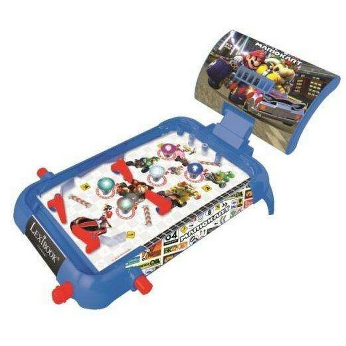 Mario kart flipperi sähköinen, valo & ääni, 5+ lasten pöytäflipperi Lexibook