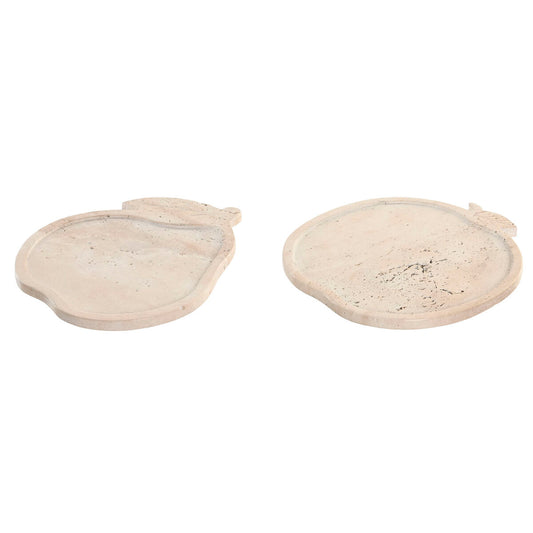 Koristehahmo marmori skandinaavinen, beige 30 x 27 x 1,8 cm, 2 kpl sisustukseen