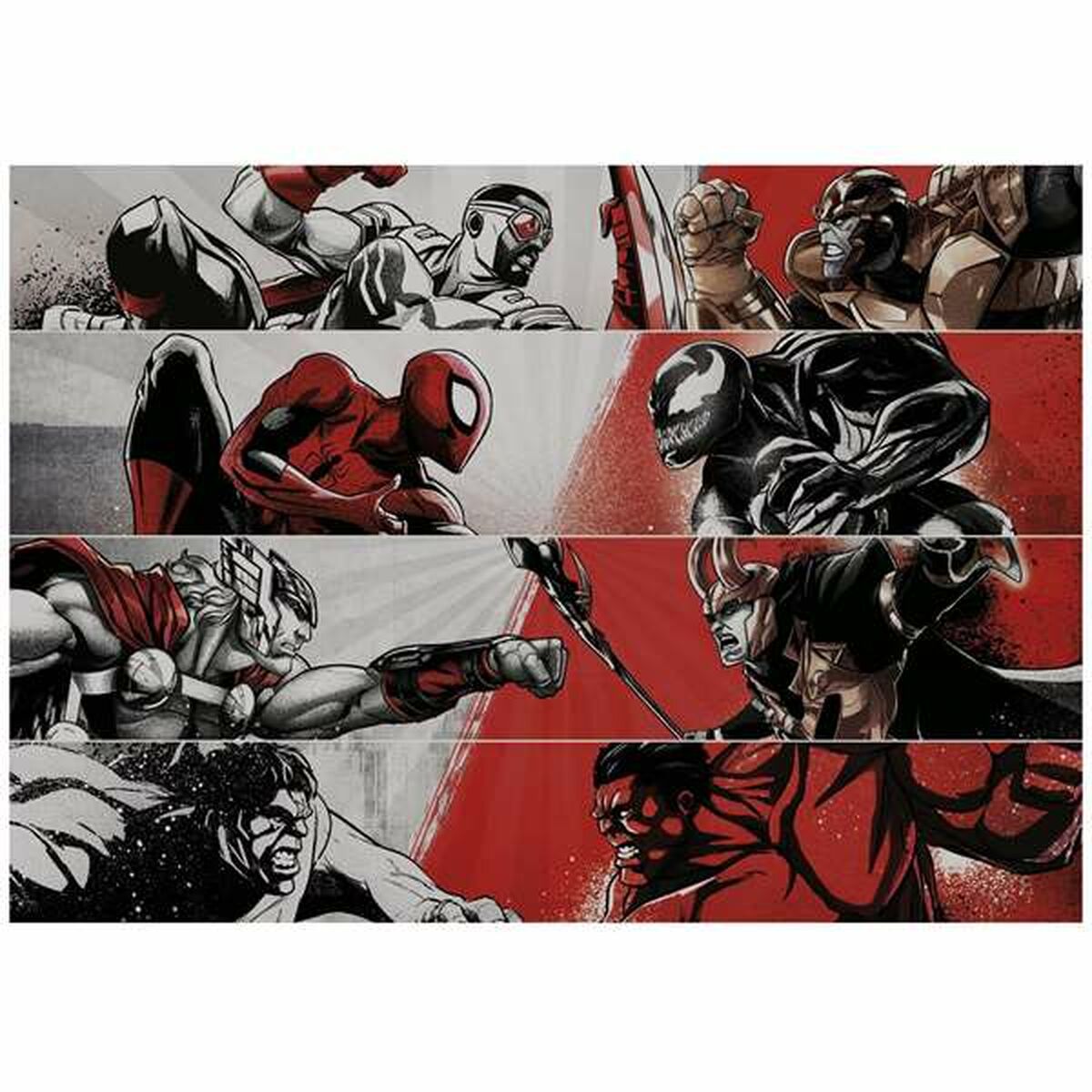 Marvel palapeli 1000 palaa, 68×48 cm, 14+ haastava palapeli aikuisille