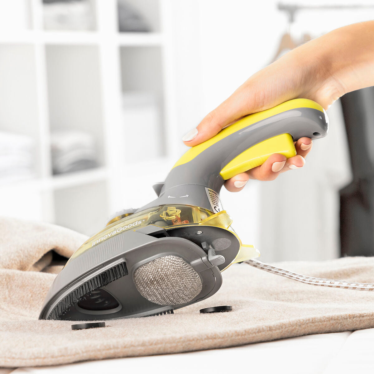 Matkasilitysrauta höyryllä, 2-in-1 pysty- ja vaakasilitys, 800 W, matkalle