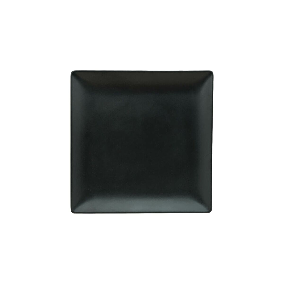 Tarjotin matta musta 24 x 24 x 2,5 cm neliö, tarjoiluun, 12 kpl, ravintolaan
