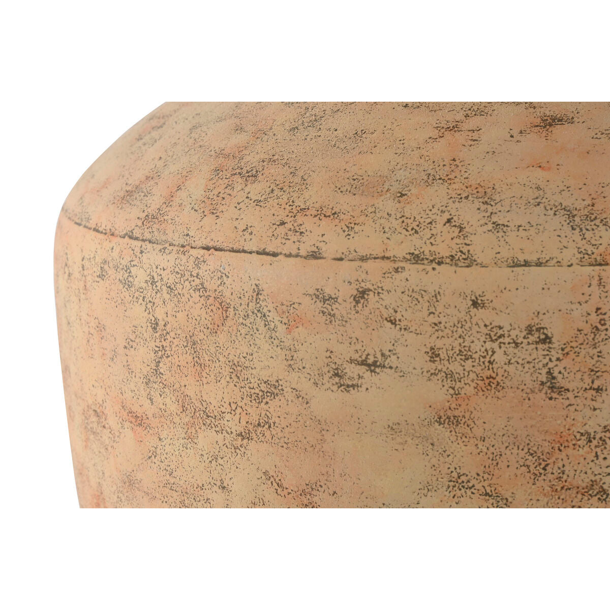 Metallimaljakko beige antiikkipinta 33 x 33 x 37 cm, olohuoneeseen