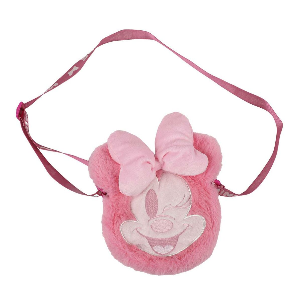 Minnie Mouse lasten olkalaukku, pehmeä pinkki ristiin kantolaukku lapsille
