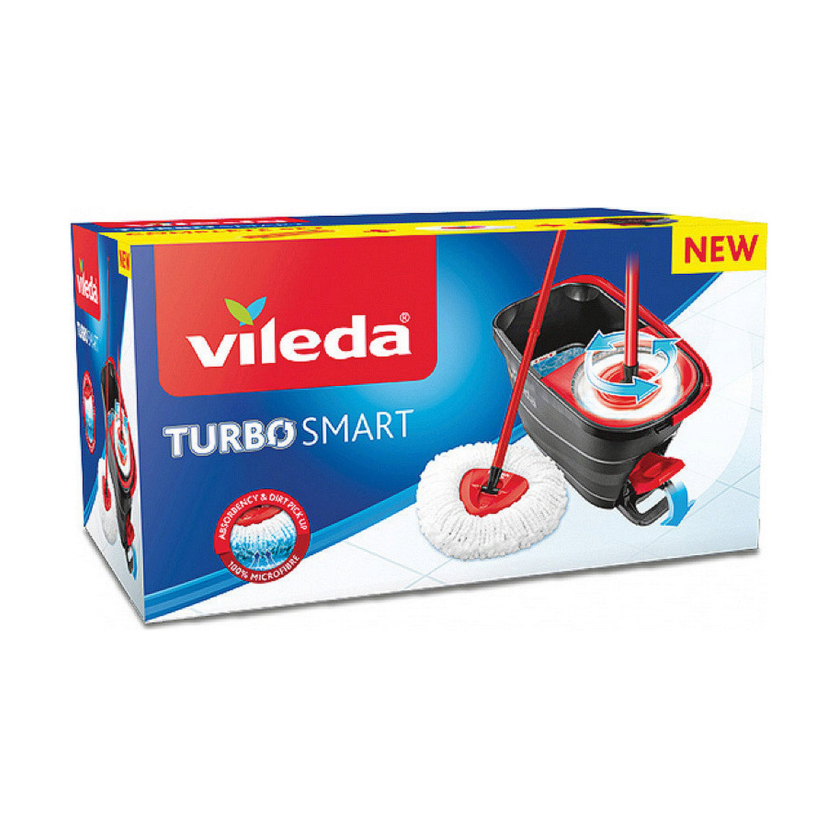 Moppi ja ämpäri, pyörivä spin-mop 5 l lattiamoppi, 46,6 x 26,6 x 24,6 cm