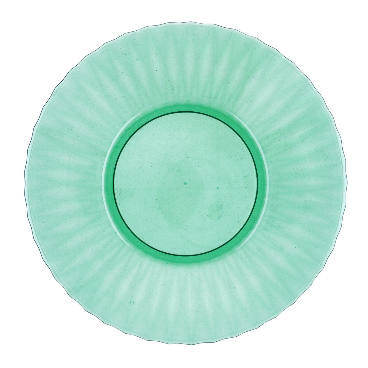 Muovilautanen 26 cm, astianpesukoneeseen sopiva, litteä, vihreä, 12 kpl
