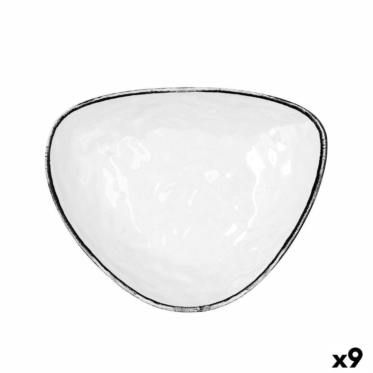 Muovilautanen kolmikulmainen, astianpesukone & mikro 26 x 21 cm, 9 kpl