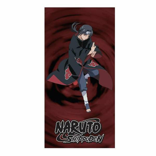 Naruto rantapyyhe 100 % polyesteri, punainen - lapsille & uimarannalle, kesään