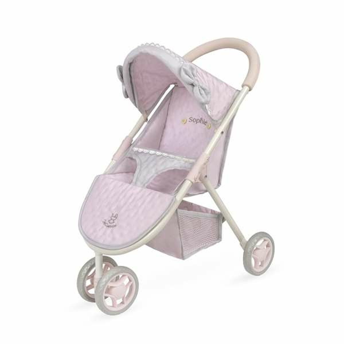 Nuken tuoli 50 cm, metallirunko & pehmustettu istuin, koottava, 3+ v Decuevas