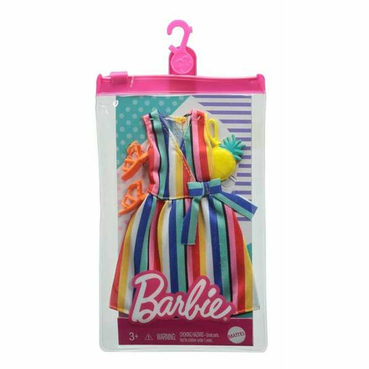 Nuken vaatteet Barbie-nukeille, 3-osainen asusetti, eri kuosit, 3+ v Mattel