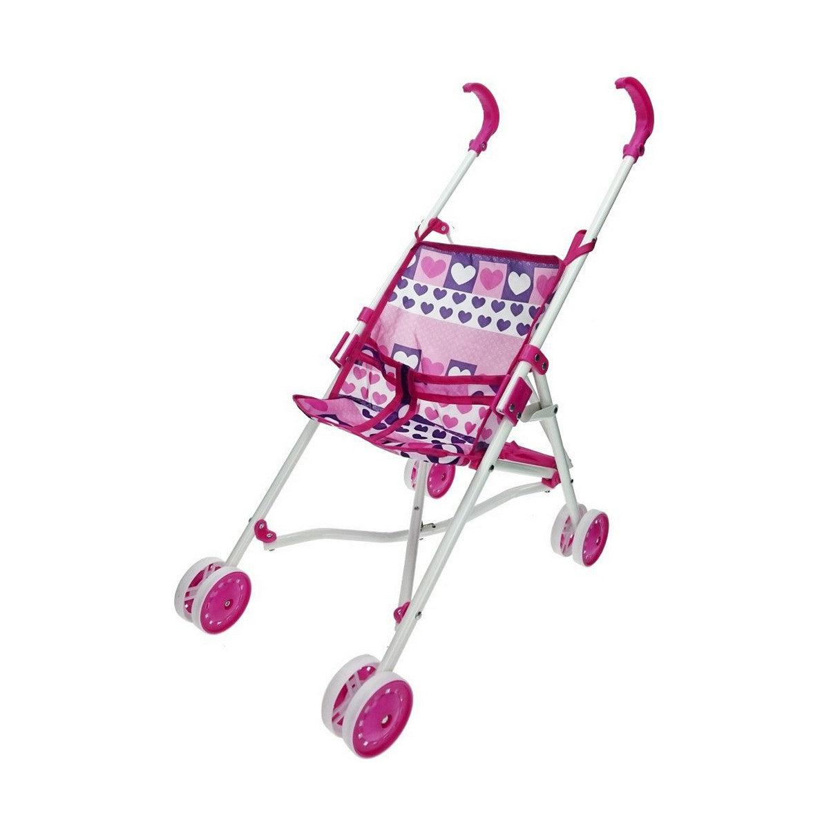 Nuken vaunut taitettava sininen ja pinkki, 3+ v, 25,5 × 41,5 × 55,5 cm