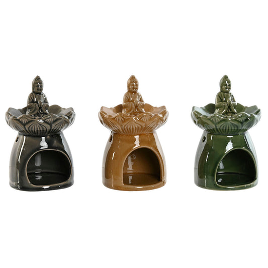 Eteeristen öljyjen poltin, buddha-keraaminen 9 x 9 x 14,5 cm, 3 kpl sisustukseen