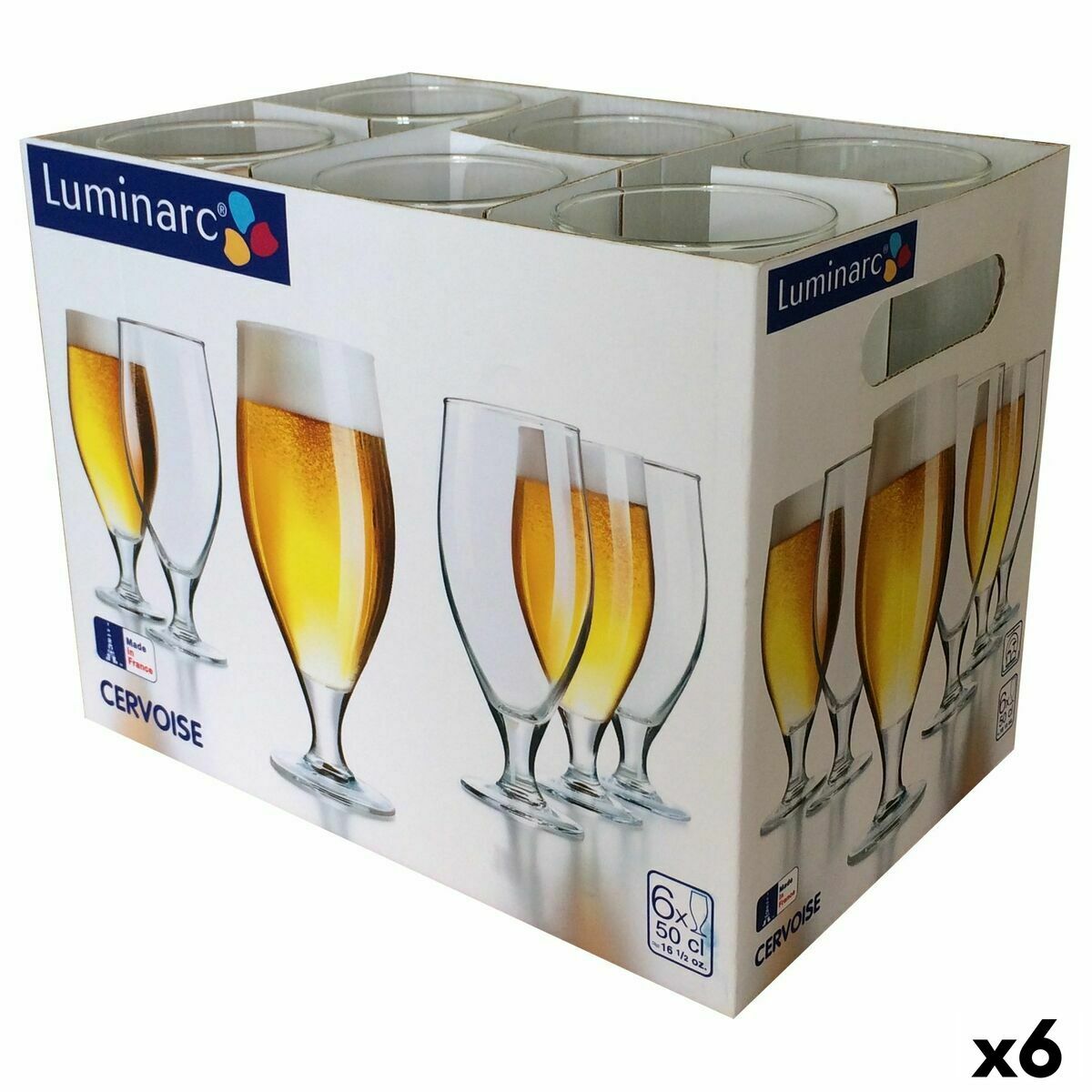 Olutlasit 500 ml, pesukoneeseen sopiva 6 kpl - jalallinen, juhliin & baariin
