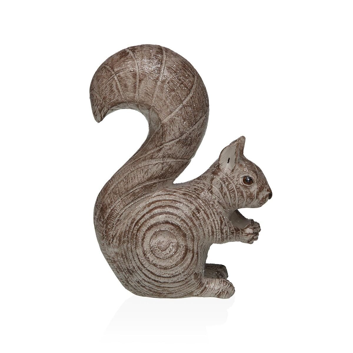 Orava koristehahmo hartsi 7,5 x 17,5 x 13 cm, ruskea sisustus pöytäkoriste