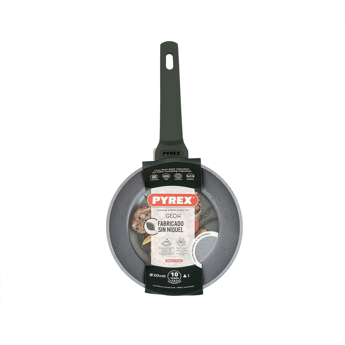 Paistinpannu 20 cm tarttumaton, induktioon sopiva - karkaistu alumiini Pyrex