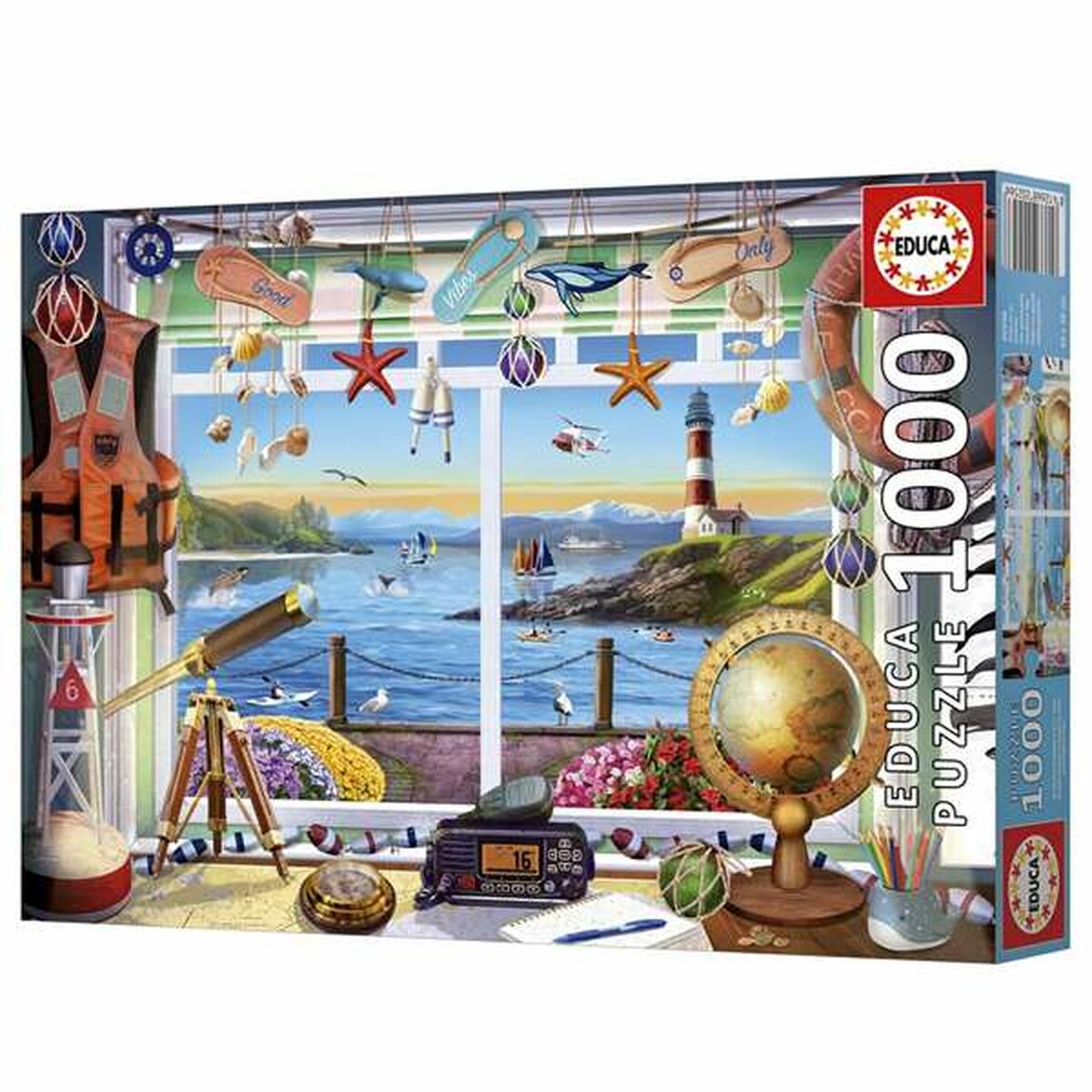 Palapeli 1000 palaa, rannikkonäkymä - Life in the Shore, 14+ aikuisille Educa