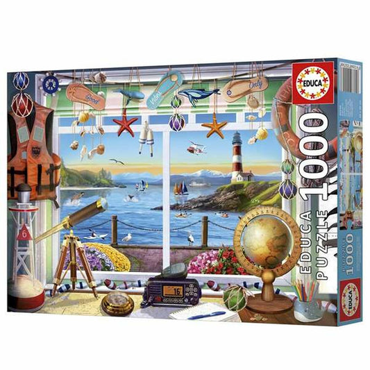 Palapeli 1000 palaa, rannikkonäkymä - Life in the Shore, 14+ aikuisille Educa