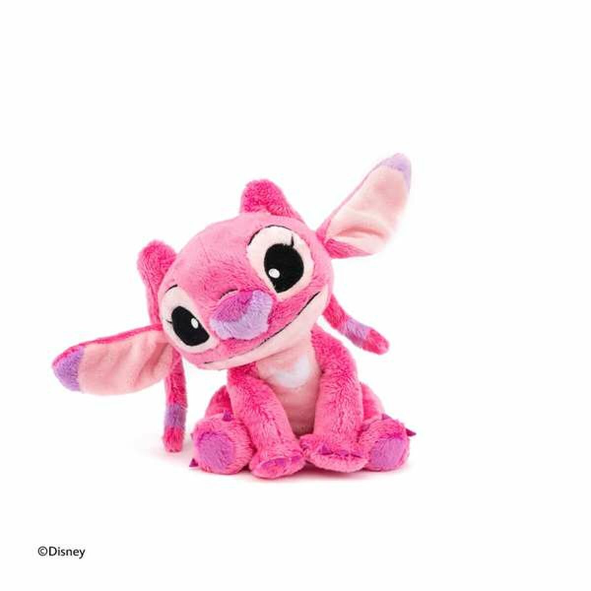 Pehmolelu Stitch 25 cm, pinkki pehmo - pehmeä lahja tytöille & pojille unikaveriksi