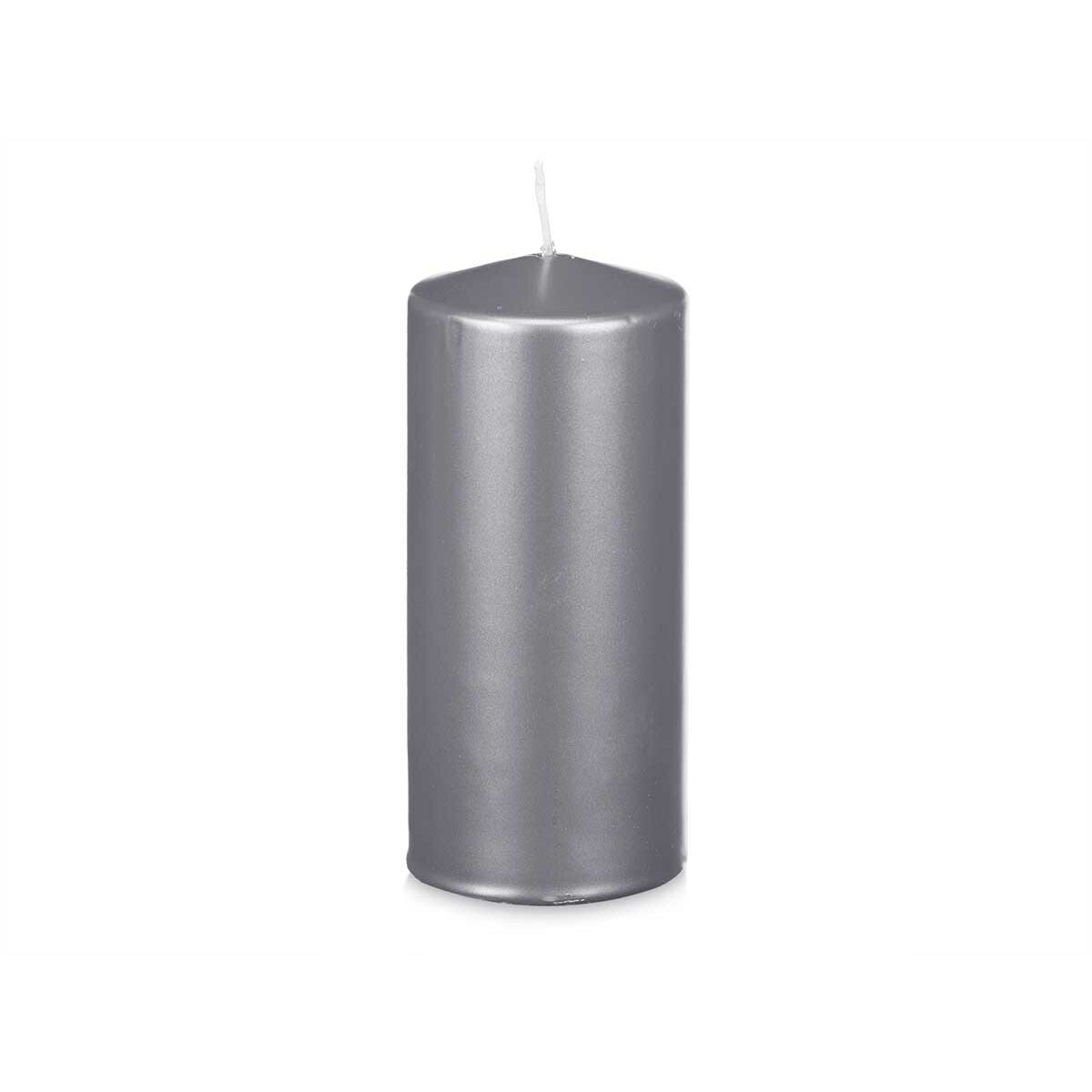 Pilarikynttilä 9 x 20 cm hopea, 80 h paloaika, 8 kpl juhla- & koristekynttilä